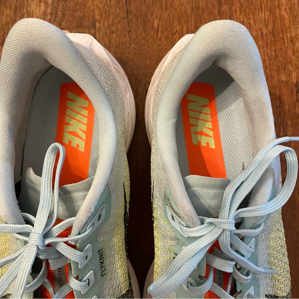Nike Pegasus Plus Zoom X Flyknit Running Shoes - Orange and Mint. Women’s 10 - Picture 8 of 15